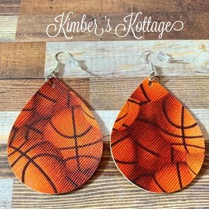 Handcrafted Basketball Earrings AAU